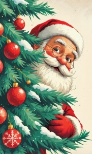 Пакет Новый Год Гигант широкое дно NGsd-004